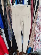 NWOT Ladies Beige Booty Scrunch Butt Lifting Leggings Yoga Pants Gym Fit Sz S
