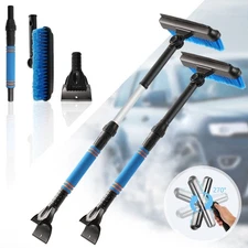 Windscreen Snow Brush With Ice Winter Scraper Long Handle Kits Car Truck Tools