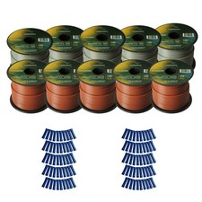 Harmony Car Primary 16 Gauge Power or Ground Wire 1000 Feet 10 Rolls Brown Gray