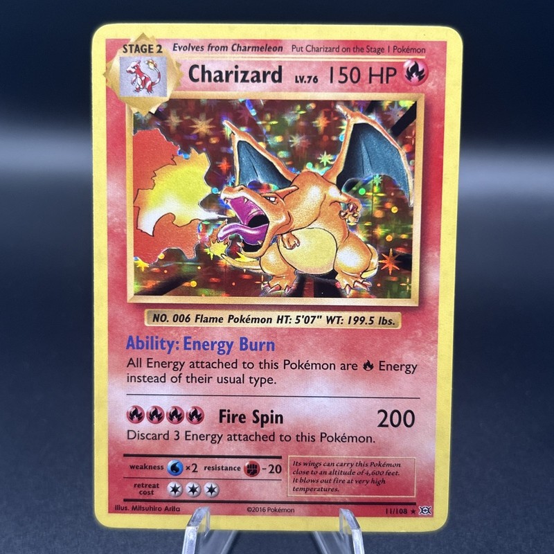 CHARIZARD Pokémon TCG 2016 Evolutions Holo Rare Card 11/108 NM+