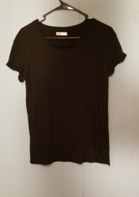 Awake Women's Size M Medium Black Short Sleeve Top Shirt