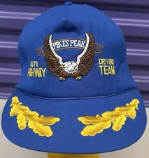 Vintage Pikes Peak Snapback Hat Auto Highway Driving Team Eagle Scrambled Eggs