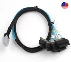 Mini SAS SFF-8087 To 4 SAS SFF-8482 Hard Drive Forward Breakout Cable RAID HBA