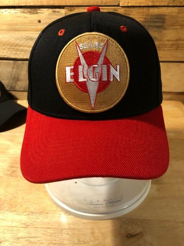 ELGIN BICYCLE IMAGE HAT.QUALITY LOGO IMAGE 30'S HEADBADGE NEW CONDITION - Picture 4 of 5