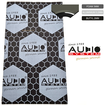 Audio System Multilayer 5000 3-lagiges high-quality-Dämmmaterial Auto 1,5m²