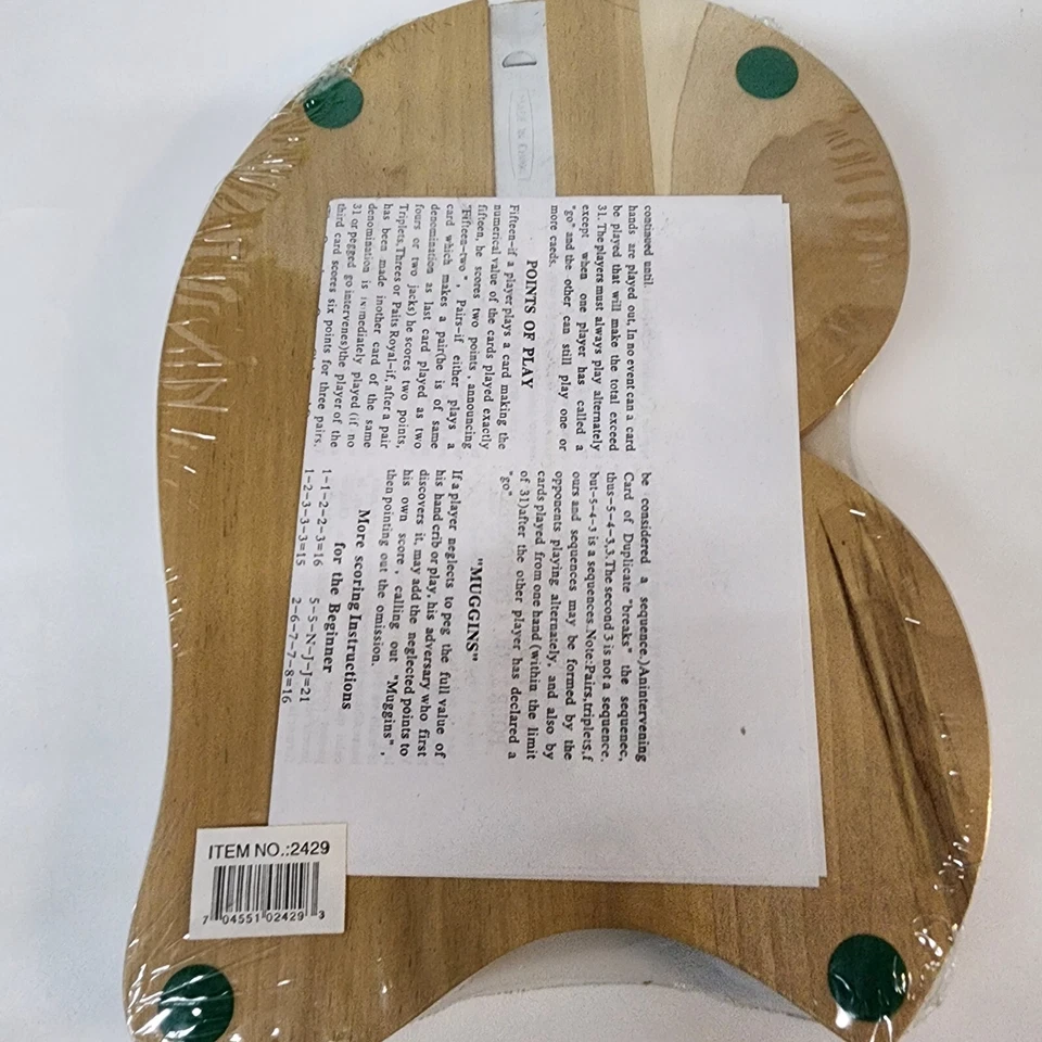 Clásico Juego de Mesa de Cuna de Viaje de 3 Pistas 29 y 9 Clavijas de Plástico 2-3 Jugadores Nuevo Foto 4 de 4