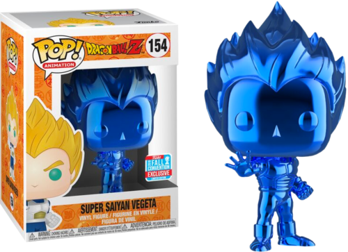 Funko Pop! 100 Dragon Ball Z Super Saiyan Vegeta Nycc Exclusive Figurine #154-image