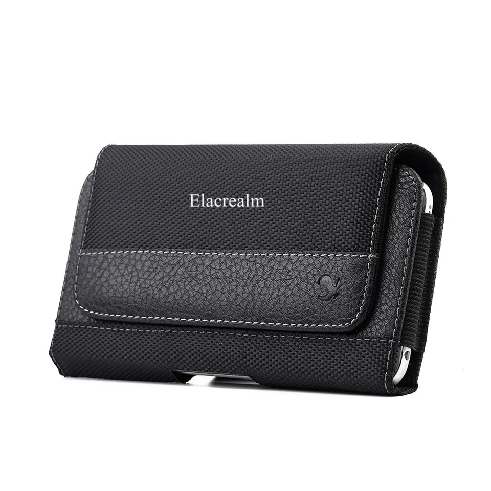 Cellphones Horizontal Carrying Nylon Pouch Case Cover With Belt Clip Holster - Image 2 of 4