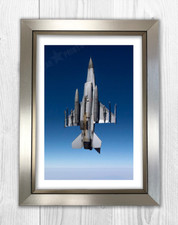 USAF F16 Fighting Falcon A4 reproduction poster Choice of frame