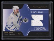 2003-04 Upper Deck Rookie Update Skills SKON Owen Nolan Jersey 38/75