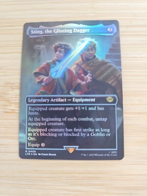 Sting, the Glinting Dagger BORDERLESS FOIL RARE R0409 MTG LOTR N/M Unplayed TOME