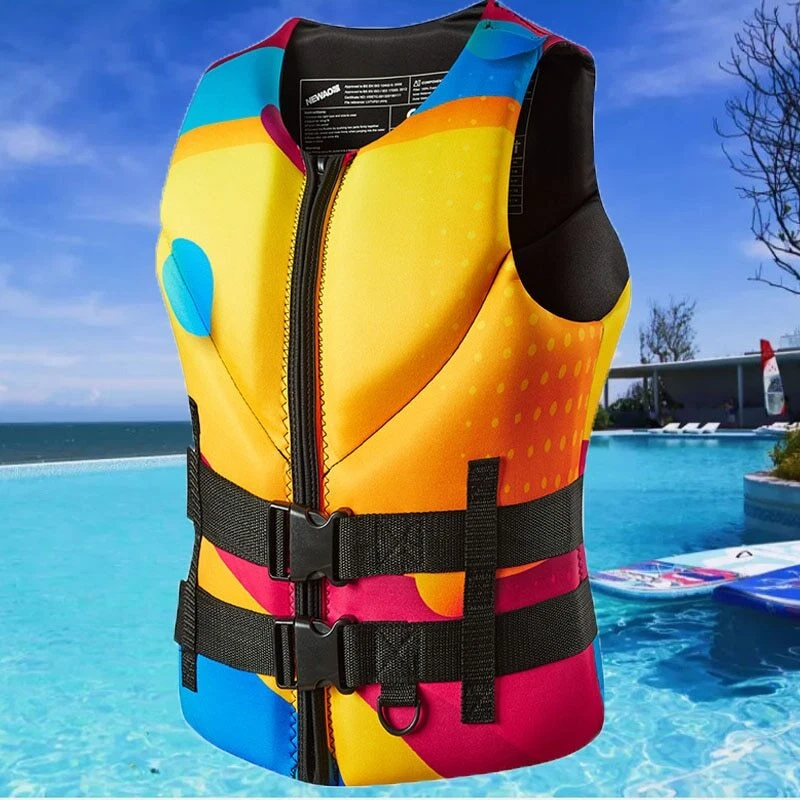 Life Jacket Super Buoyancy Neoprene Life Jacket Surf Raft Wading Kayak Fish  New