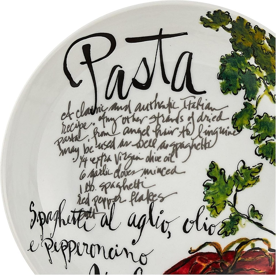 Pasta Italiana Pasta Bowls Set of 4,White, 8.25" eBay