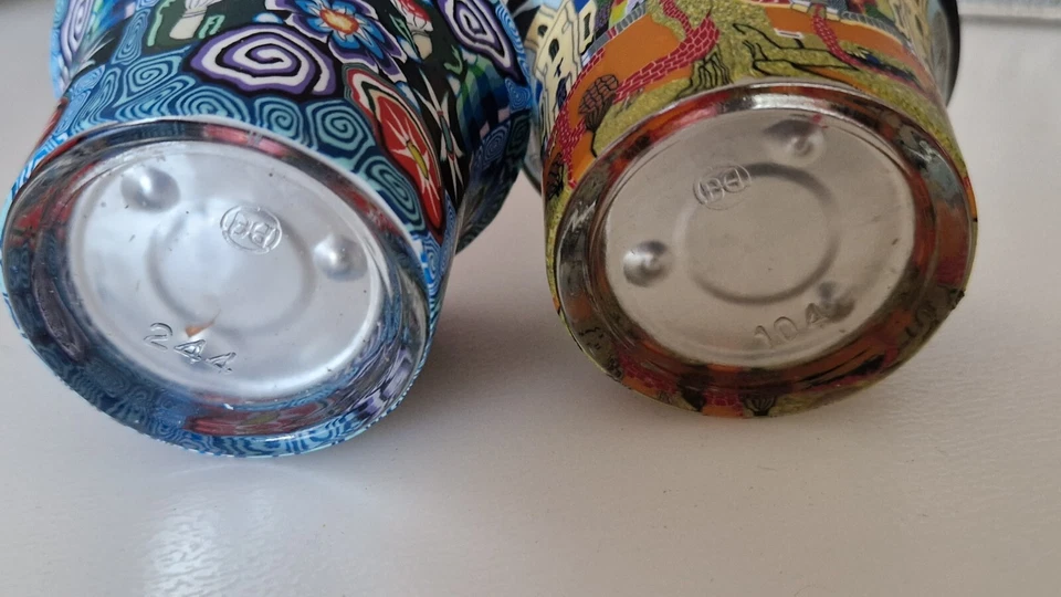 2 x Motivglas Teelichtglas Hellmann Versand Neu Sammler Votivglas - Bild 3 von 4