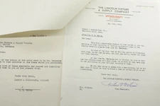 1940 Lamson Goodnow Linclon Fixture & Supply Lincoln NB Letter Ephemera P1590L