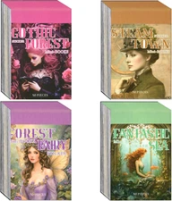 4 Sets 200 Pcs Washi Stickers Book Kit for Journaling, Vintage Aesthetic Gothic 