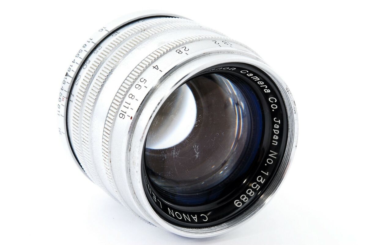 Rare!! EXC+++】 Canon 50mm f/ 1.8 L39 Silver LTM Leica Screw Rare!! EXC+++】 Canon 50mm f/ 1.8 L39 Silver LTM Leica Screw