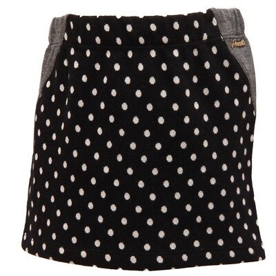 7105R gonna nero pois-grigio bimba SIMONETTA gonne skirts kids