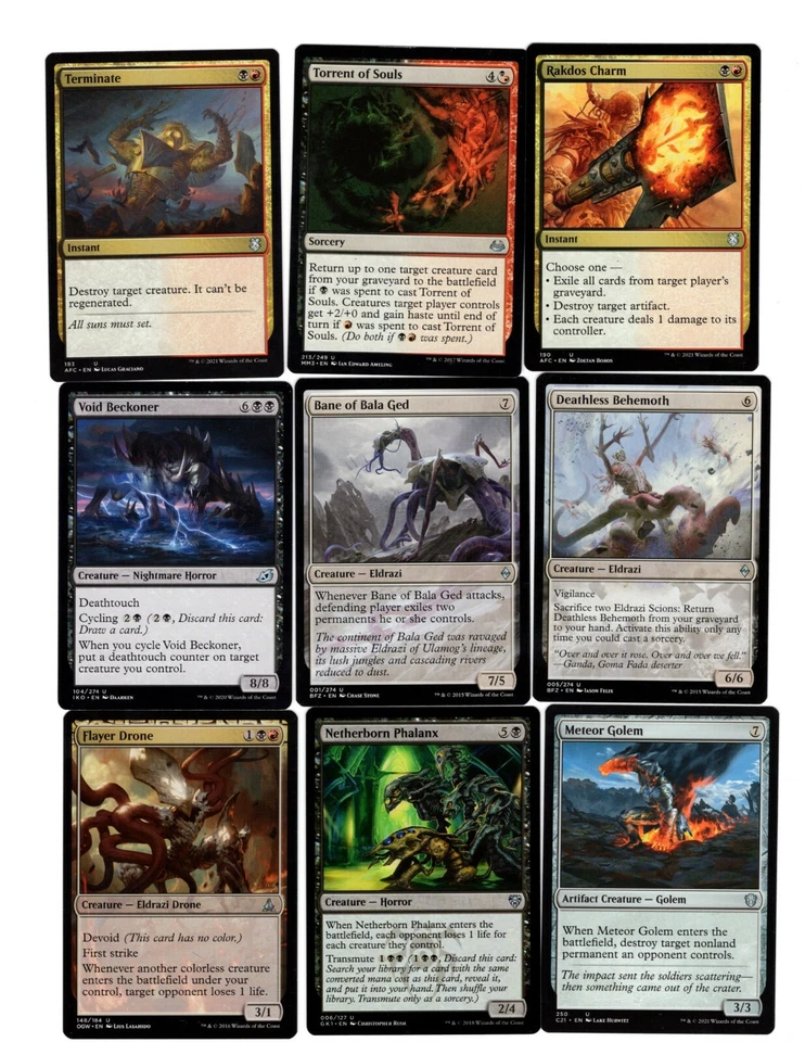 Eldrazi Rakdos-100 Card EDH/Commander Deck-MTG-Mythics-Rares-Magic the Gathering - Image 4 of 4