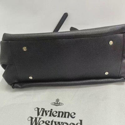 Vivienne Westwood Leather Tote Bag Black MINT 2Set | eBay