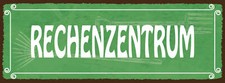 Blechschild 27x10 Rechenzentrum Gärtner Garten Wand Deko Bar Kneipe Cafe Sammler