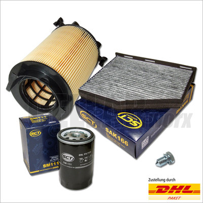 Filterset Inspektionspaket für VW Golf 5 & 6 | Touran | Audi A3 | 1.6 102 PS
