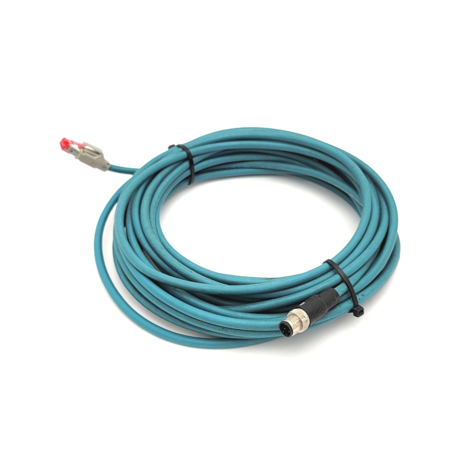 Phoenix Contact 1422805 Network Cable RJ45 to M12 4-Pin, 10 Meters 