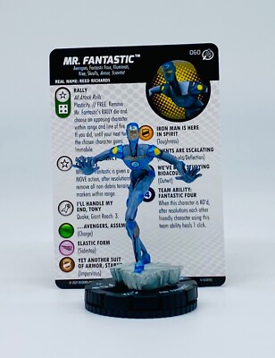 Heroclix Fantastic Four Empyre Mr. Fantastic #060 Super Rare w/ Card