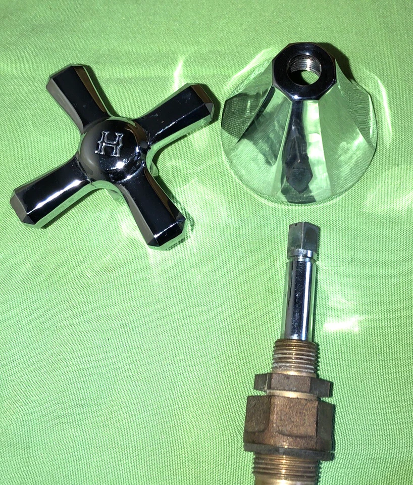 Vintage 1940’s-50’s Wide Spread Bathroom Sink Faucet Set New Old Stock NOS - Image 2 of 4