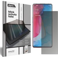 Oppo Reno3 Pro 5G Blickschutzfolie Matt Schutzfolie Folie Display Schutz Dipos