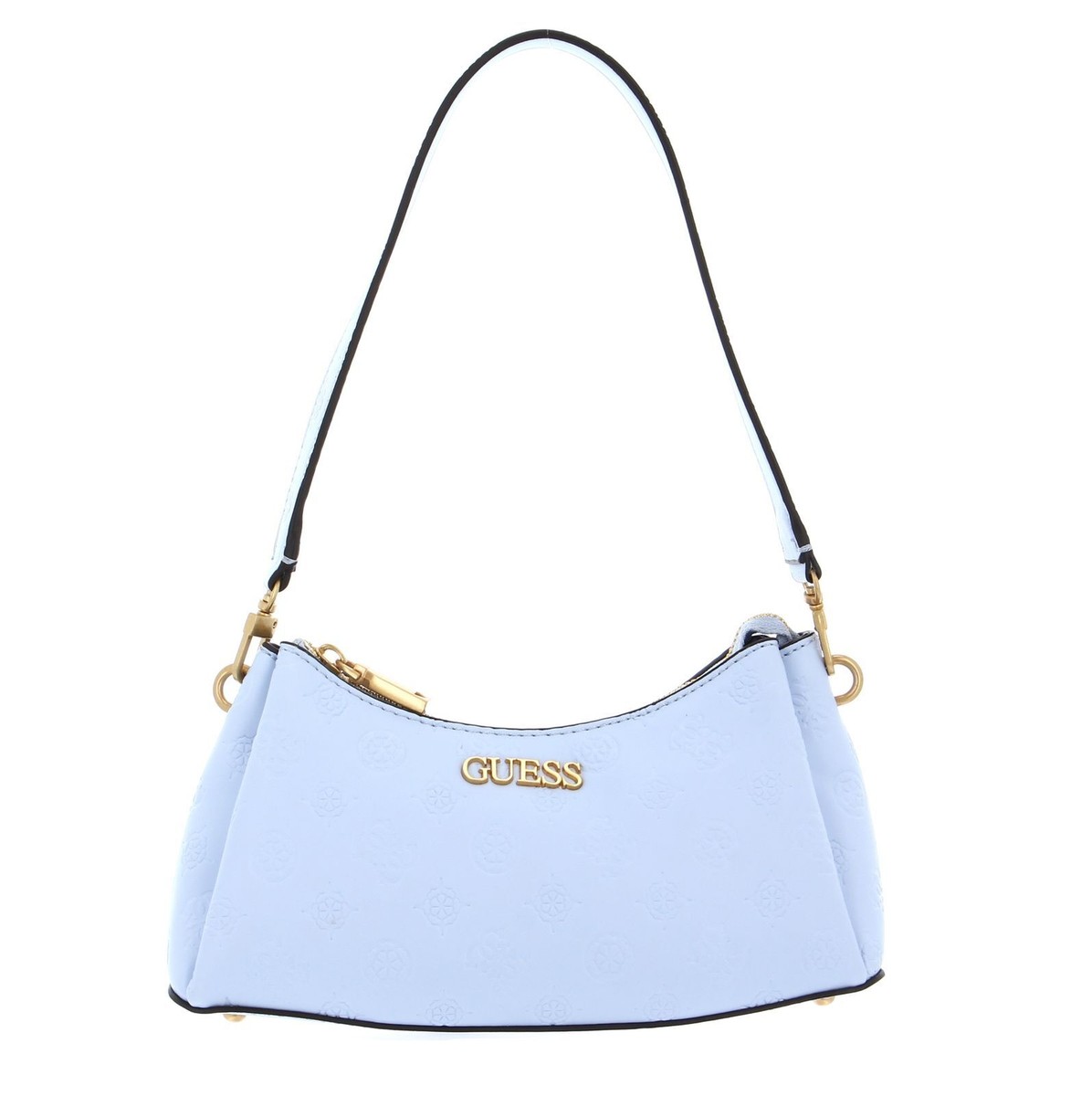 GUESS Geva Three Compartment Satchel White Logo