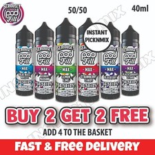 40ml Doozy e liquid  Vape Juice Flavour Pod fill Max 0mg 50 50 VG PG Shortfill