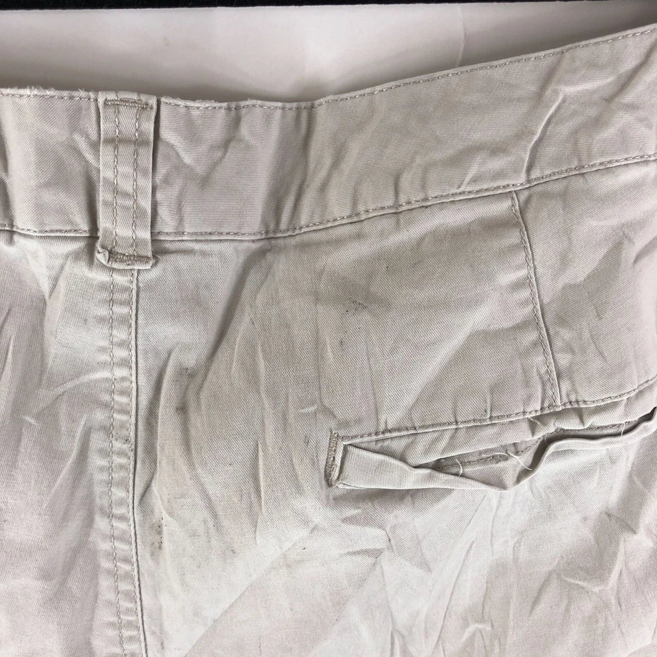 Pantalones Cortos Bandolino Jeans Mujer Ivette Caqui Bermudas Algodón Elástico Beige 20W Foto 3 de 4