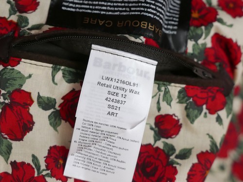229 £ Barbour Retail Liberty Rose Utility olivfarbene Damen-Wachsjacke UK 12 8 38 - Bild 6 von 7