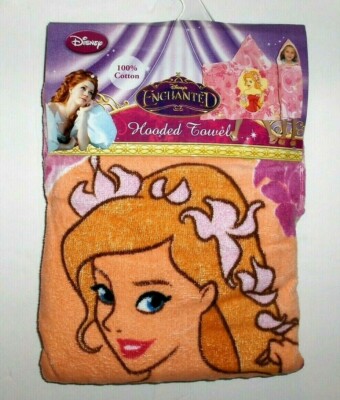 Aurora'2007`Disney,Mattel Girl's Hooded Bath Or Beach Towel-New Old Stock-New