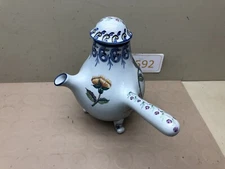 Vintage Carvalhinho Porto Hand Painted lidded Pouring Pitcher