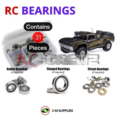 RCScrewZ Rubber Shielded Bearings los147r for Losi Baja Rey 2.0 (LOS03049) | SET