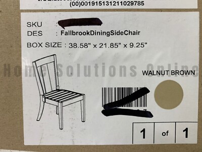Pottery Barn Fallbrook Outdoor Dining Side Chair Walnut Brown 35.5''H #X509