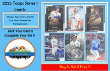 2025 Topps Series One INSERTS 1 - You Pick/ Complete Your Set Buy 5, Get 2 Free