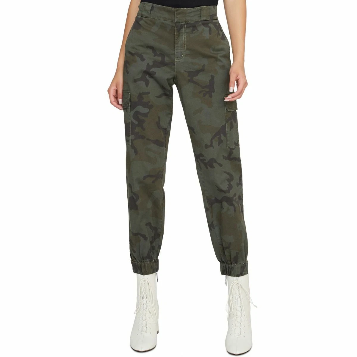 SANCTUARY NEW Women's Printed Cargo Joggers Pants TEDO