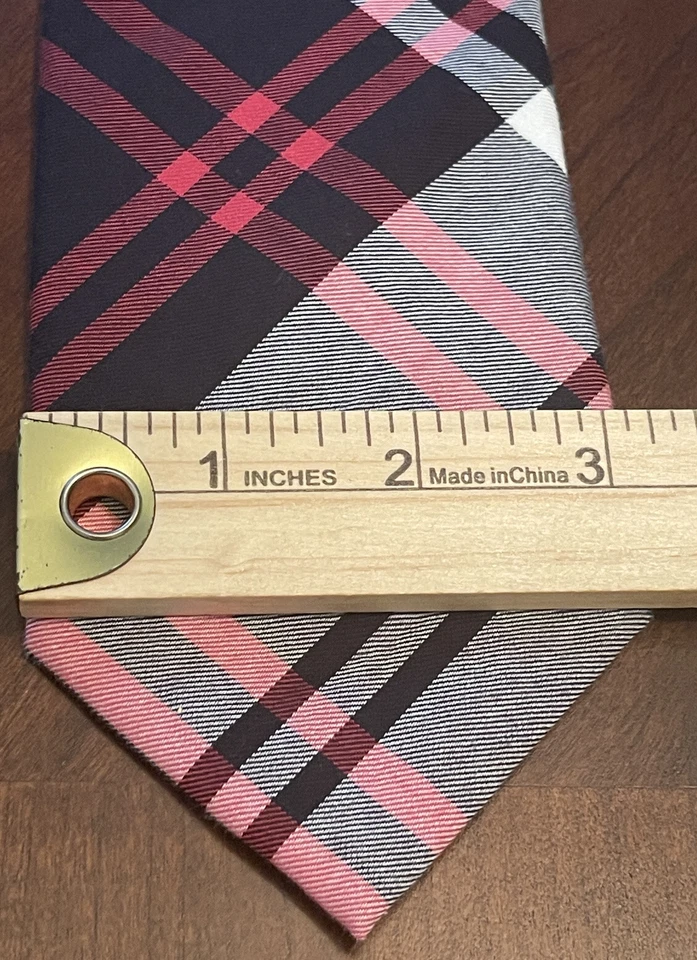 Tommy Hilfiger красный черный серый 100% хлопок мужской галстук сделано в Китае - Изображение 4 из 4