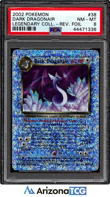 Pokemon 2002 Dark Dragonair 38/110 Reverse Holo Legendary (Collection) PSA 8