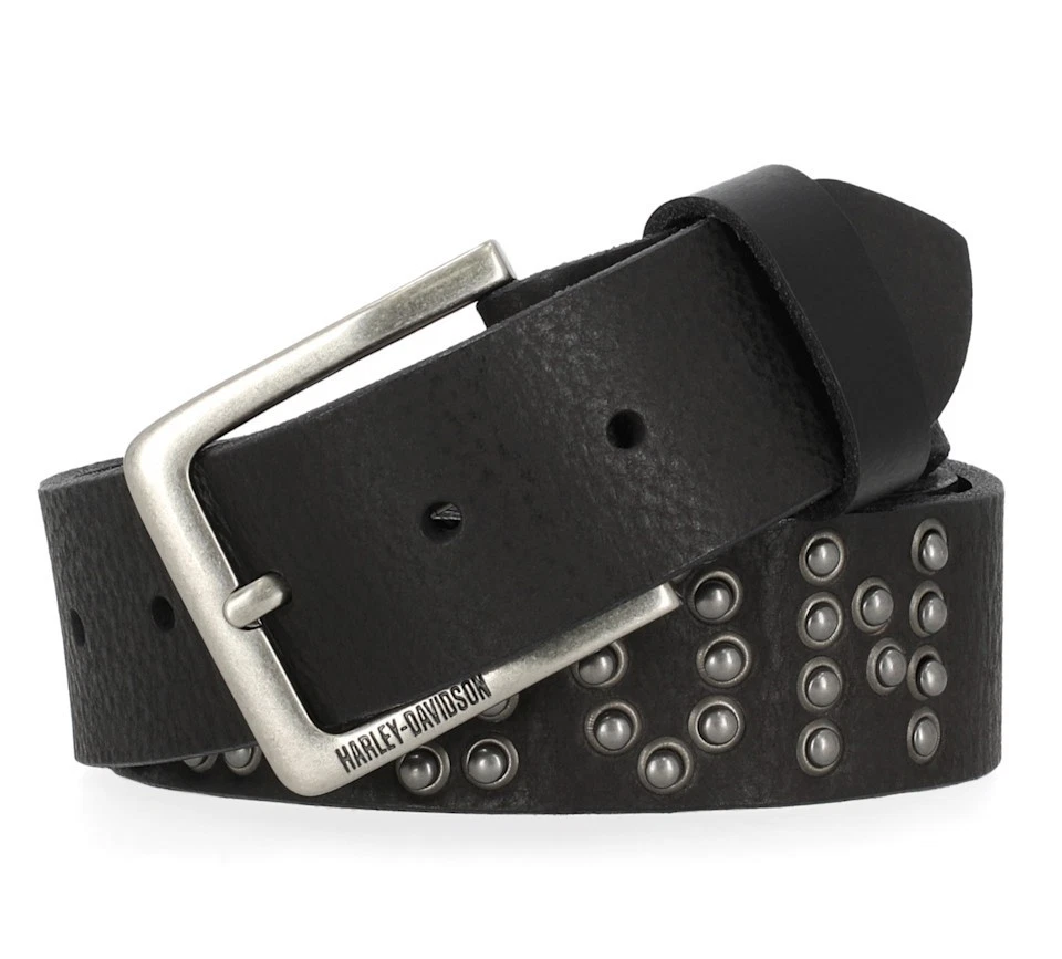 Harley-Davidson Mens スカルコンチョ・レザーベルト　34 Harley-Davidson Mens スカルコンチョ・レザーベルト 34 【公式通販】