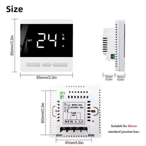 Electric Floor Heating Thermostat 25A Smart Temperature Control for Steam Rooms