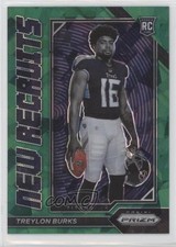 2022 Panini Prizm New Recruits Green Ice Prizm Treylon Burks #NR-8 1b4j