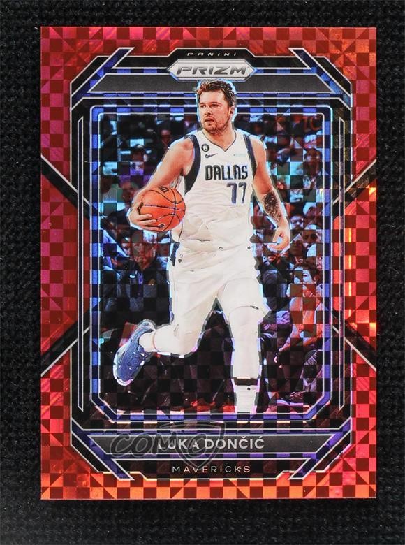 2022-23 Panini Prizm Red Power Prizm 7/75 Luka Doncic #196 hs9