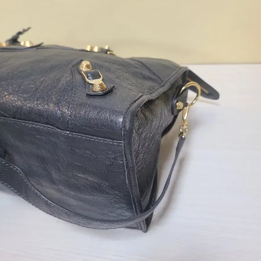 Balenciaga Motor Bag Leather Shoulder Bag with Accessories