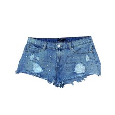 Forever 21 Studded Distressed Cut Off Jean Shorts Size 29