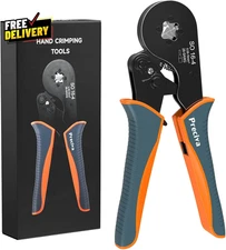 Wire Ferrule Crimping Tool Square Jaw Wire Crimping Pliers AWG 28-5 Self-Adj....