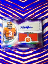 2025 Bowman U Best TJ Parker Refractor Dual Relic Auto Clemson Tiger #DRA-TP